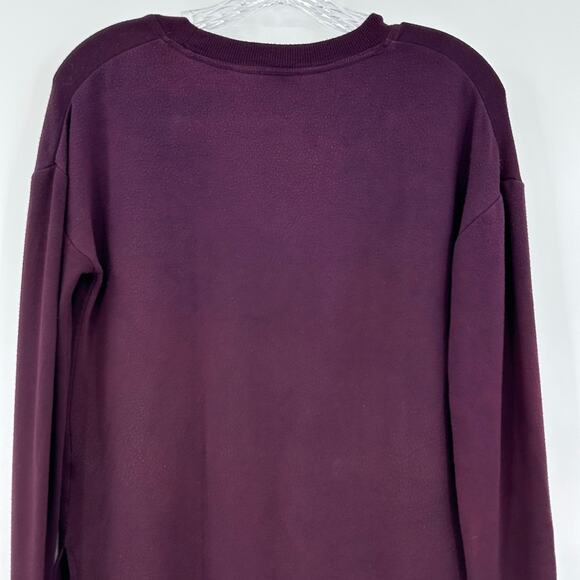 Athleta Coaster Luxe Sweatshirt Deep Crocus Violet Cozy Relaxed Womens Size XXS - Picture 9 of 12